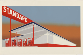 Standard Station, Painting & Print by © Ed Ruscha, 1966 / Museum of Modern Art, New York