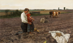 Siewca. Anioł Pański, Przed siewem, by Marian Zarembski © Dom Aukcyjny Polswiss, Warsaw