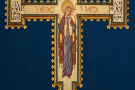 The Great Rood of Westminster Cathedral, carved in Bruges. Painted by William Symons after design by John Francis Bentley © Westminster Cathedral / Christian Art / Emmett Glynn