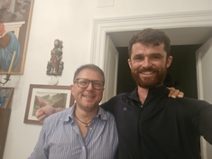 Andrew with Fr Matteo Ceccarelli in La Spezia