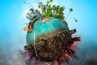 Impact of war on planet. Image: CBCEW