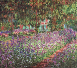 The Artist's Garden at Giverny, by Claude Monet Painted in 1900 © Musée d'Orsay, Paris