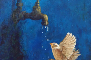 Drops of Kindness by Nicolene Botha, painted in 2016. Acrylic on Canvas @ Nicolene Botha, all rights reserved
