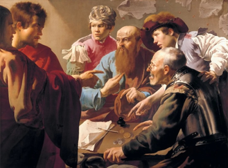 The Calling of Saint Matthew by Hendrick ter Brugghen, 1621 © Centraal Museum, Utrecht