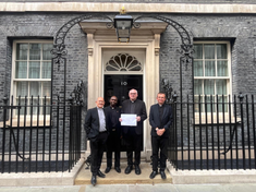 l-r: Canon Pat Browne, Fr Bernard Akoeso, Fr Martin Kershaw, Deacon Paul Christian