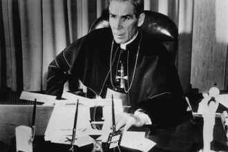 Bishop Sheen in 1956 - wiki image