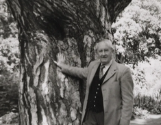 Tolkein with the tree named after him
