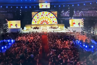 Youth gathering with Pope Leo in Stade de France