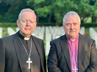 Archbishop Eamon Martin, Catholic Archbishop of Armagh, Archbishop John McDowell, Church of Ireland Archbishop of Armagh. Image: CCO archive