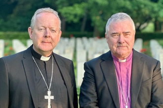 Archbishop Eamon Martin, Catholic Archbishop of Armagh, Archbishop John McDowell, Church of Ireland Archbishop of Armagh. Image: CCO archive