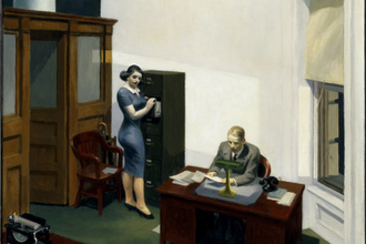 Office at Night by Edward Hopper, 1940  © Walker Art Gallery, Gift of the TB Walker Foundation, Gilbert M Walker Fund, 1948, Minneapolis