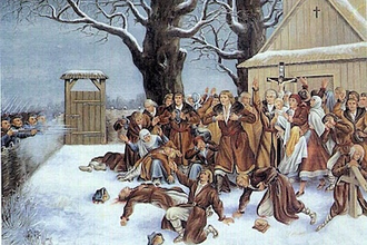 Martyrs of Pratulin by Walery Eljasz Radzikowski