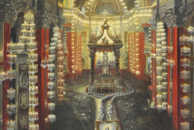 Illustration of the solemn Canonisation of Thérèse, on 17th May 1925 at the Basilica of Saint Peter's, Vatican, Pope Pius XI delivers his homily in the presence of 23 cardinals, 250 bishops, and 50000 faithful.