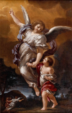The Guardian Angel  by Pietro da Cortona, 1656 © Galleria Nazionale d'Arte Antica, Rome