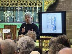 Daoud Nasser from Tent of Nations near Bethlehem spoke at Liverpool Cathedral
