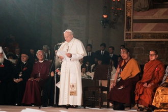 St Pope John Paul II at the 1986 meeting