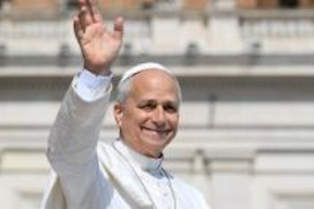 Pope Leo greets crowds today