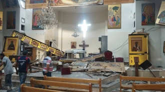Image of deadly attack at Greek Orthodox Church of St Elias in Damascus, June 2025 © ACN