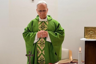 Pope at Mass today - Image Vatican Media