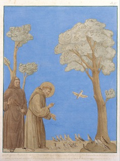 Johann Anton Ramboux: Saint Francis Preaching to the Birds - Google Art Project