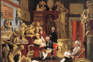 Charles Townley and Friends in His Library at Park Street, Westminster by Johann Zoffany, 1782 © Towneley Hall Art Gallery & Museum