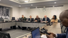 Eugene Quinn speaks at UNHCR event