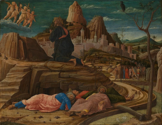 The Agony in the Garden, by Andrea Mantegna, 1456 © National Gallery. London