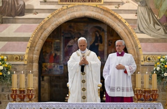 Pope Leo during his pastoral visit to Assisi on 6 August 2026 - Vatican Media