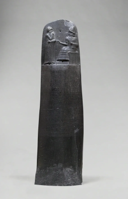 The Code of Hammurabi, Babylonian legal text 1753BC, Basalt carved stele © Louvre Museum, Paris