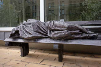 'Homeless Jesus', by Timothy Schmalz, Regis College, University of Toronto, Canada. Image used with permission of Mr Schmalz.